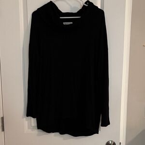 Lou & Grey Black Cowl Neck Sweater